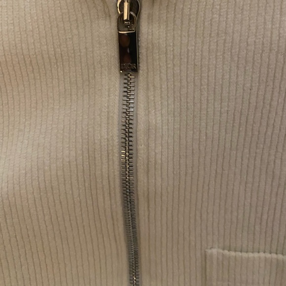 Cream color more like Nude Dior Zip Up Sweater - Picture 2 of 7